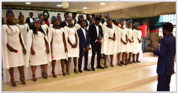 Chapel of Grace Choir performing at the 28th Annual Christmas Carol Service of the Chapel of Grace, FUNAAB.
